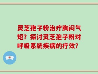 灵芝孢子粉治疗胸闷气短？探讨灵芝孢子粉对呼吸系统疾病的疗效？