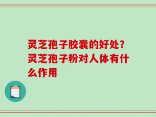 灵芝孢子胶囊的好处？灵芝孢子粉对人体有什么作用