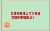灵芝搭配什么可以降压(灵芝的降压良方)