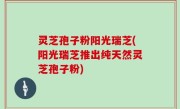 灵芝孢子粉阳光瑞芝(阳光瑞芝推出纯天然灵芝孢子粉)