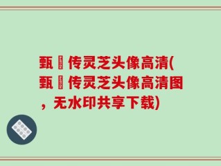 甄嬛传灵芝头像高清(甄嬛传灵芝头像高清图，无水印共享下载)