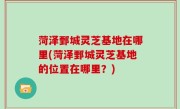 菏泽鄄城灵芝基地在哪里(菏泽鄄城灵芝基地的位置在哪里？)