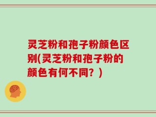 灵芝粉和孢子粉颜色区别(灵芝粉和孢子粉的颜色有何不同？)
