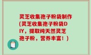 灵芝收集孢子粉袋制作(灵芝收集孢子粉袋DIY，提取纯天然灵芝孢子粉，营养丰富！)
