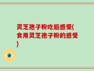 灵芝孢子粉吃后感受(食用灵芝孢子粉的感受)
