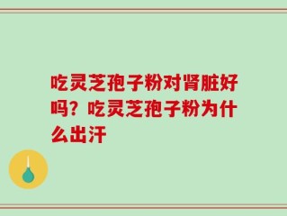 吃灵芝孢子粉对肾脏好吗？吃灵芝孢子粉为什么出汗