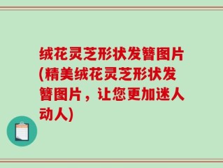 绒花灵芝形状发簪图片(精美绒花灵芝形状发簪图片，让您更加迷人动人)