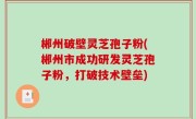 郴州破壁灵芝孢子粉(郴州市成功研发灵芝孢子粉，打破技术壁垒)