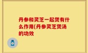 丹参和灵芝一起煲有什么作用(丹参灵芝煲汤的功效