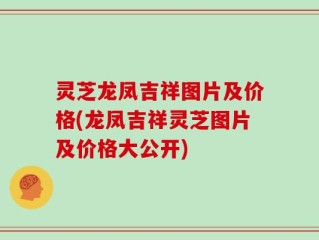 灵芝龙凤吉祥图片及价格(龙凤吉祥灵芝图片及价格大公开)