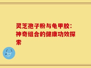 灵芝孢子粉与龟甲胶：神奇组合的健康功效探索