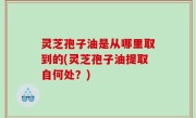灵芝孢子油是从哪里取到的(灵芝孢子油提取自何处？)