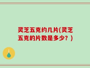灵芝五克约几片(灵芝五克的片数是多少？)