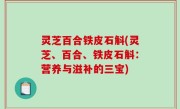 灵芝百合铁皮石斛(灵芝、百合、铁皮石斛：营养与滋补的三宝)