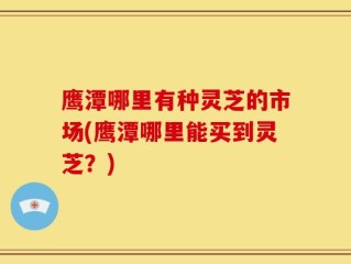 鹰潭哪里有种灵芝的市场(鹰潭哪里能买到灵芝？)