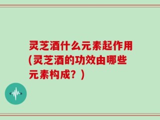 灵芝酒什么元素起作用(灵芝酒的功效由哪些元素构成？)