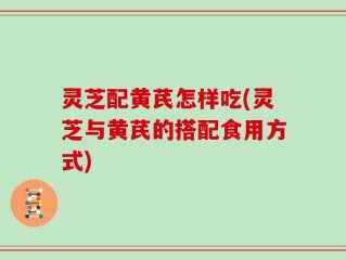 灵芝配黄芪怎样吃(灵芝与黄芪的搭配食用方式)