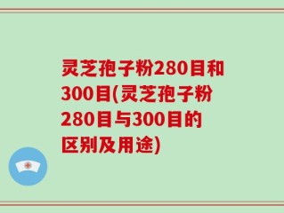 灵芝孢子粉280目和300目(灵芝孢子粉280目与300目的区别及用途)