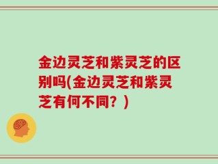 金边灵芝和紫灵芝的区别吗(金边灵芝和紫灵芝有何不同？)