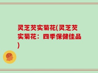 灵芝芡实菊花(灵芝芡实菊花：四季保健佳品)