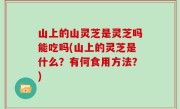 山上的山灵芝是灵芝吗能吃吗(山上的灵芝是什么？有何食用方法？)