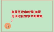 血灵芝泡水的雪(血灵芝浸泡在雪水中的益处)