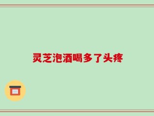 灵芝泡酒喝多了头疼