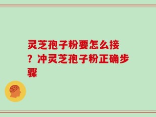 灵芝孢子粉要怎么接 ？冲灵芝孢子粉正确步骤