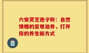 六安灵芝孢子粉：自然馈赠的至尊滋养，打开你的养生新方式