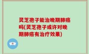 灵芝孢子能治晚期肺癌吗(灵芝孢子或许对晚期肺癌有治疗效果)