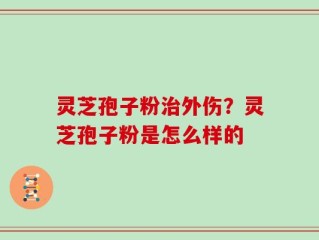 灵芝孢子粉治外伤？灵芝孢子粉是怎么样的