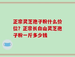 正宗灵芝孢子粉什么价位？正宗长白山灵芝孢子粉一斤多少钱