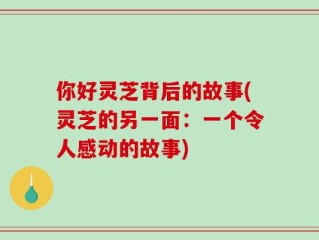 你好灵芝背后的故事(灵芝的另一面：一个令人感动的故事)