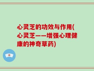 心灵芝的功效与作用(心灵芝——增强心理健康的神奇草药)