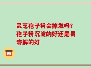 灵芝孢子粉会掉发吗？孢子粉沉淀的好还是易溶解的好