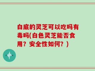 白底的灵芝可以吃吗有毒吗(白色灵芝能否食用？安全性如何？)