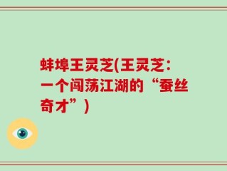 蚌埠王灵芝(王灵芝：一个闯荡江湖的“蚕丝奇才”)