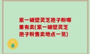 紫一破壁灵芝孢子粉哪里有卖(紫一破壁灵芝孢子粉售卖地点一览)