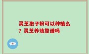灵芝孢子粉可以种植么？灵芝养殖靠谱吗