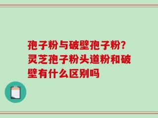 孢子粉与破壁孢子粉？灵芝孢子粉头道粉和破壁有什么区别吗