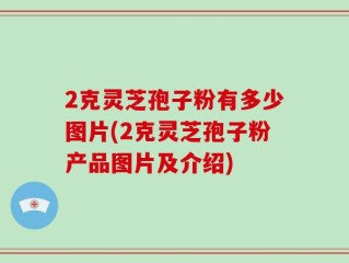 2克灵芝孢子粉有多少图片(2克灵芝孢子粉产品图片及介绍)
