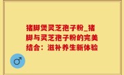 猪脚煲灵芝孢子粉_猪脚与灵芝孢子粉的完美结合：滋补养生新体验