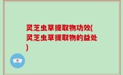 灵芝虫草提取物功效(灵芝虫草提取物的益处)