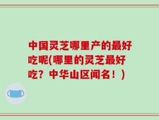 中国灵芝哪里产的最好吃呢(哪里的灵芝最好吃？中华山区闻名！)
