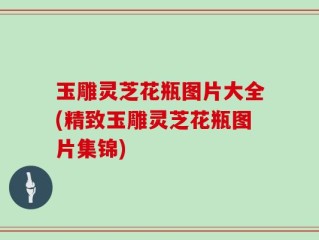 玉雕灵芝花瓶图片大全(精致玉雕灵芝花瓶图片集锦)