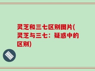 灵芝和三七区别图片(灵芝与三七：疑惑中的区别)
