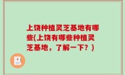 上饶种植灵芝基地有哪些(上饶有哪些种植灵芝基地，了解一下？)