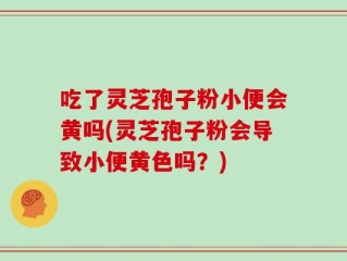 吃了灵芝孢子粉小便会黄吗(灵芝孢子粉会导致小便黄色吗？)