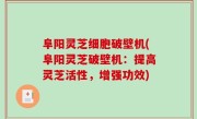 阜阳灵芝细胞破壁机(阜阳灵芝破壁机：提高灵芝活性，增强功效)