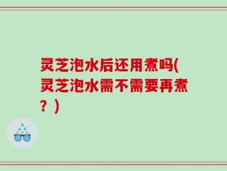 灵芝泡水后还用煮吗(灵芝泡水需不需要再煮？)